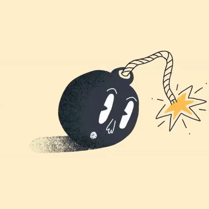 Hand-drawn animation loop