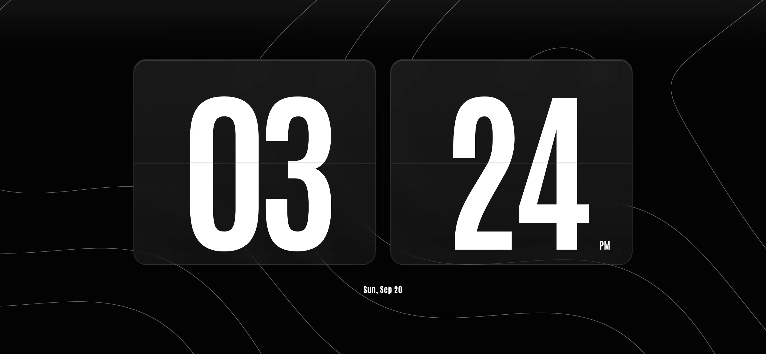 Fold clock design in Klocky